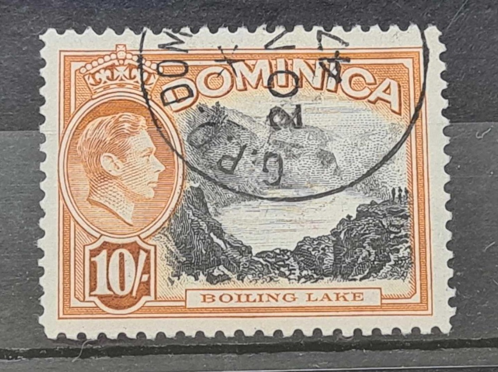 Dominica SG 108a (1947). Top value, fine used. Cat £26