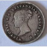 Victorian silver twopence 1862 better grade