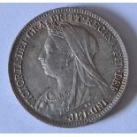 Victoria sixpence 1787 high grade