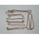 Seven silver chains 60g