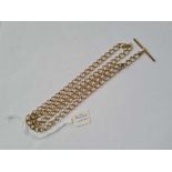A ALBERT STYLE NECK CHAIN 9CT - 26.3 GMS