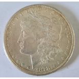 1878 silver USA dollar, good grade