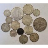 Foreign silver coins 88 g.
