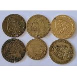 Six tokens 18th Century