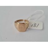 9ct signet ring size M 3.9g