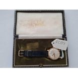 A good gents wrist watch by Astral 9ct in original fitted case