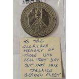 A medallion relating to Battle of Jutland