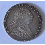 A George III sixpence 1787 high grade