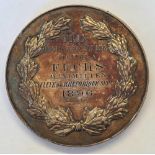 Large French silver medallion 1896, 6 cm diameter, 102 g.