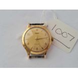 A GENTS TISSOT AUTOMATIC WRIST WATCH WITH SECONDS SWEEP 9CT WO