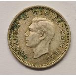 Scarce 3d 1944 silver coin