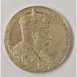 A good condition silver coronation medal 1902