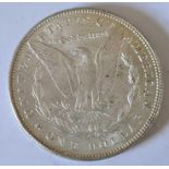 1887 silver USA dollar, good grade