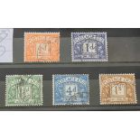 GB D35-39 (1951-52). Set of 5, fine used. Cat £30