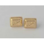 Pair of Cadburys 9ct earrings in Cadbury box