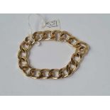 A silver gilt bracelet - 43 gms