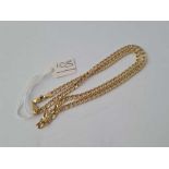 A neck chain 9ct 18 inch - 5.3 gms