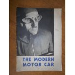 SHELL OIL (publ.) The Modern Motor Car (1933), 4to orig. pict. card covers, moveable ills.