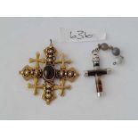 Two silver crosses