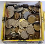 Yellow box of coins