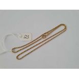 19” ROPE TWIST 18CT GOLD NECK CHAIN 8.1g