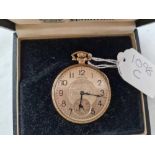 A good pocket watch by Hamilton watch co USA with seconds dial in original box and certificate