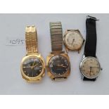 Four assorted gents wrist watches