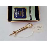A ladies Rotary wrist watch 9ct with 9ct strap 12 gms inc in original box