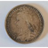 Victoria sixpence 1892 better grade