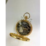 Musical full hunter pocket watch , wind up and music plays , good working order