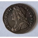 A George II silver penny 1739 better grade