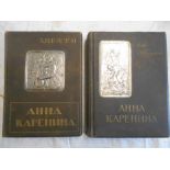 TOLSTOY, L. Anna Karenina 2 vols. 1914, Moscow, 4to orig. cl. with silver relief onlays, cold. plts.