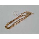 A fancy link neck chain 9ct - 9.2 gms