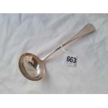 A George III sauce ladle plain OE pattern - London 1802 by IL