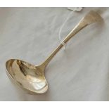 A plain OE pattern sauce ladle – Sheffield 1899 by TB & S – 73 g.