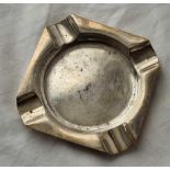 An ashtray - 3.5" wide - London 1903 by WW - 46 g.