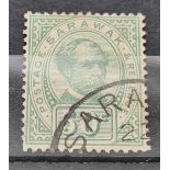 SARAWAK SG20 (1897) Used copy, good colour, tiny thin bottom left. Cat £130