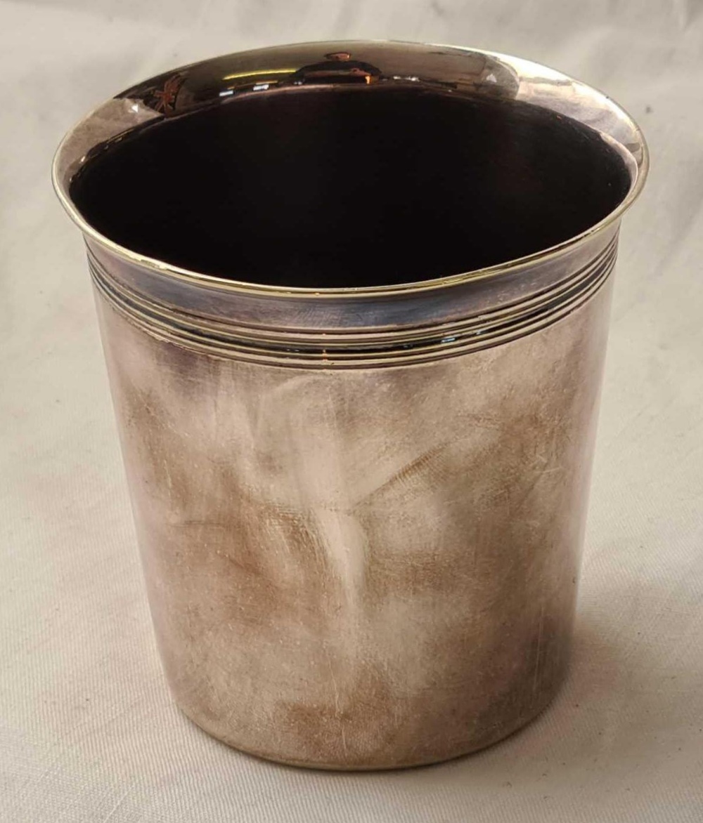 A continental silver beaker - 3" high - by SEAN - 140g. - Image 2 of 3