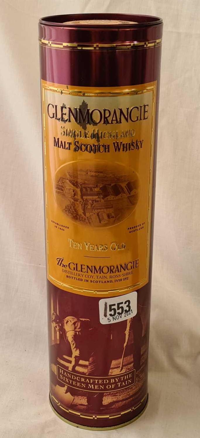 A Glenmorangie malt whiskey