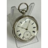 Antique silver fusee pocket watch ( Peterborough