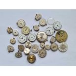 A bag of assorted watch movements