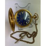 Antique Elgin full hunter ottoman dial pocket watch & chain . Working