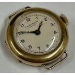 Vintage 9ct gold JW Benson watch , working