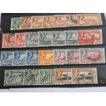 GIBRALTAR SG 121-128b (1938-51) All issues to 2 sh exc. SG124ab/128 fine used (nice CDS copies). Cat