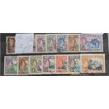 Dominica SG99-109a (1938-47) Set complete, fine used. Cat £65