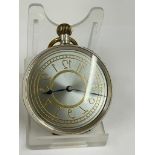 Vintage silver pocket watch unusual dial