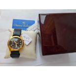 A boxed GIANNI SABATINI gents multi dial wrist watch