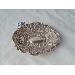 A Chester oval embossed dish - 4" wide - 1895 - 26 g.