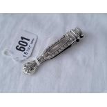 An embossed paperclip - 3" long - London by FH
