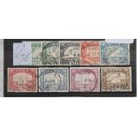 Aden SG1-9 (1937) Dhows to 1R, fine used/ nice cancels. Cat £96